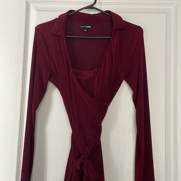 Fashion Nova Wrap Mini Dress - Picture 9 of 10